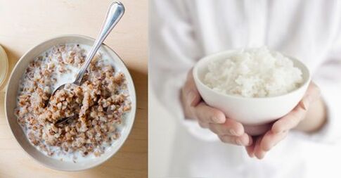 keto diyetinden çıkmak için karabuğday ve pirinç lapası